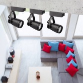 Светильник трековый однофазный ЭРА TR12-GU10 BK под лампу MR16 черный