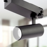 Светильник трековый трехфазный ЭРА STR-30-36-40K-B20 узкий луч 4000K черный