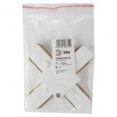 Коннектор ЭРА TR7-C 2W X WH X-образный для однофазного шинопровода белый