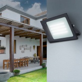 Прожектор светодиодный ЭРА LPR-041-1-65K-050 50W 3500Lm 6500K датчик движ нерегулируемый 183x131x36