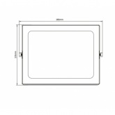 Прожектор светодиодный ЭРА LPR-041-1-65K-050 50W 3500Lm 6500K датчик движ нерегулируемый 183x131x36