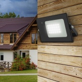 Прожектор светодиодный ЭРА LPR-041-1-65K-030 30W 2100Lm 6500K датчик движ нерегулируемый 139x104x35m