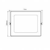Прожектор светодиодный ЭРА LPR-041-1-65K-030 30W 2100Lm 6500K датчик движ нерегулируемый 139x104x35m