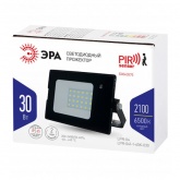 Прожектор светодиодный ЭРА LPR-041-1-65K-030 30W 2100Lm 6500K датчик движ нерегулируемый 139x104x35m