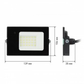 Прожектор светодиодный ЭРА LPR-041-1-65K-030 30W 2100Lm 6500K датчик движ нерегулируемый 139x104x35m