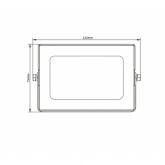 Прожектор светодиодный ЭРА LPR-041-1-65K-020 20W 1400Lm 6500K датчик движ нерегулируемый 122x75x35mm