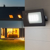 Прожектор светодиодный ЭРА LPR-041-1-65K-010 10W 700Lm 6500K датчик движ нерегулируемый 122x75x35mm