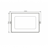 Прожектор светодиодный ЭРА LPR-041-1-65K-010 10W 700Lm 6500K датчик движ нерегулируемый 122x75x35mm