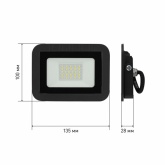 Прожектор светодиодный ЭРА LPR-061-0-65K-030 30W 6500K 2800Lm IP65