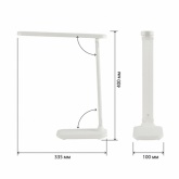 Светильник светодиодный настольный ЭРА NLED-495-5W-W аккумуляторный складной белый