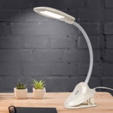 Светильник светодиодный ЭРА настольный прищепка NLED-478-8W-W белый (5056306013386)