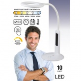 Светильник светодиодный настольный ЭРА NLED-476-10W-BK черный, сенсорное управление (5056183713867)