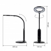 Светильник светодиодный настольный ЭРА NLED-476-10W-BK черный, сенсорное управление (5056183713867)