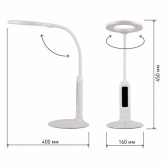 Светильник светодиодный настольный ЭРА NLED-476-10W-W белый, сенсорное управление (5056183713850)