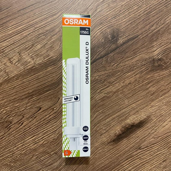 Компактная энергосберегающая лампа КЛЛ мощностью 26 Вт с цоколем G24d-3 для электромагнитных ПРА (ЭмПРА)