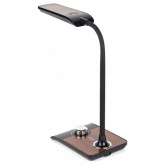 Светильник светодиодный настольный ЭРА NLED-473-10W-BK черный с деревом, сенсорные кнопки (50559455