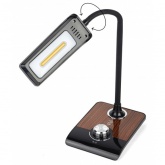 Светильник светодиодный настольный ЭРА NLED-473-10W-BK черный с деревом, сенсорные кнопки (50559455