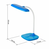 Светильник светодиодный настольный ЭРА NLED-432-6W-BU синий с сенсорным управлением (5055945557855)