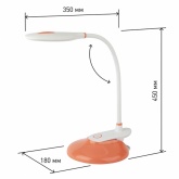 Светильник светодиодный настольный ЭРА NLED-459-9W-OR оранжевый с сенсорным управлением (5055945557
