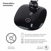 Светильник светодиодный настольный ЭРА NLED-456-10W-BK-S сенсорный черный с серебром (5055945557909