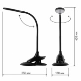 Светильник светодиодный настольный ЭРА NLED-454-9W-BK черный сенсорный (5055945521801)
