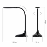 Светильник светодиодный настольный ЭРА NLED-452-9W-BK черный сенсорный (5055945521764)