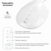 Светильник светодиодный настольный ЭРА NLED-452-9W-W белый сенсорный (5055945521757)