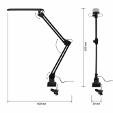Светильник светодиодный настольный ЭРА NLED-441-7W-BK черный (5055398674536)