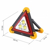 Фонарь автомобильный ЭРА AA-801 аккумуляторный, аварийный знак 15W COB+LED power bank