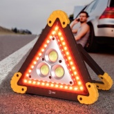 Фонарь автомобильный ЭРА AA-801 аккумуляторный, аварийный знак 15W COB+LED power bank