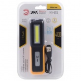 Фонарь ЭРА светодиодный серия Практик RA-803 аккумуляторный, крючок, магнит, miscro USB,