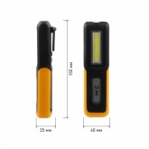 Фонарь ЭРА светодиодный серия Практик RA-803 аккумуляторный, крючок, магнит, miscro USB,