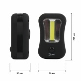 Фонарь ЭРА Рабочий RB-601 серия Практик 5W COB, батареи 3xAAA, крючок, 1 магнит