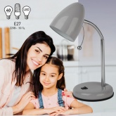 Светильник настольный ЭРА N-116-Е27-40W-GY серый