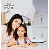 Светильник настольный ЭРА N-116-Е27-40W-W белый