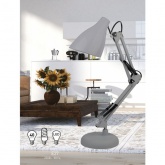 Светильник настольный ЭРА N-123-Е27-40W-GY серый