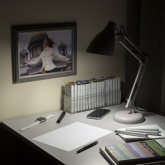 Светильник настольный ЭРА N-123-Е27-40W-GY серый