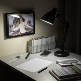 Светильник настольный ЭРА N-123-Е27-40W-BK черный