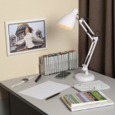 Светильник настольный ЭРА N-123-Е27-40W-W белый