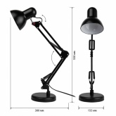 Светильник настольный ЭРА N-214-E27-40W-BK черный (5056183713478)