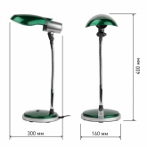 Светильник настольный ЭРА NE-301-E27-15W-GR зеленый (5055398636619)