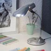 Светильник настольный ЭРА NE-301-E27-15W-S серебро (5055398636565)