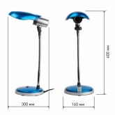 Светильник настольный ЭРА NE 301 E27 15W BU синий (5055398636046)