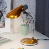 Светильник настольный ЭРА NE-301-E27-15W-OR оранжевый (5055398636053)