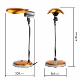 Светильник настольный ЭРА NE-301-E27-15W-OR оранжевый (5055398636053)