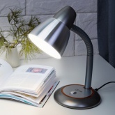 Светильник настольный ЭРА N 115 E27 40W GY серый (5055398612507)