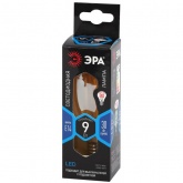 Лампа филаментная свеча ЭРА F-LED B35 9W 840 E14 золотистая нейтральный белый свет