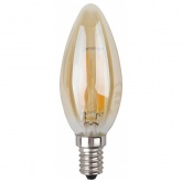 Лампа филаментная свеча ЭРА F-LED B35 9W 840 E14 золотистая нейтральный белый свет