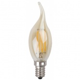 Лампа филаментная свеча на ветру ЭРА F-LED BXS 5W 840 E14 золотистая нейтральный свет