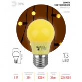 Лампа светодиодная ЭРА STD ERAYL50-E27 3W груша желтый для белт-лайт